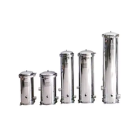 Purificateur d'eau du robinet de puits souterrains filtre de précision en coton pp filtre de sécurité de précision en acier inoxydable