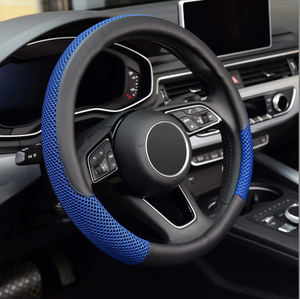AD-62 accessoires de voiture universels en cuir Meryl couverture de volant de ventilation en maille antidérapante - Product Image 2