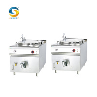 Marmite à gaz professionnelle Sunrry 140L en acier inoxydable pour la cuisson de soupes, équipement de restauration pour cuisine centrale
