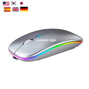 เมาส์ไร้สายบลูทูธ RGB บางเฉียบ เงียบขณะคลิก ชาร์จได้ เหมาะสำหรับสำนักงาน - Product Image 1