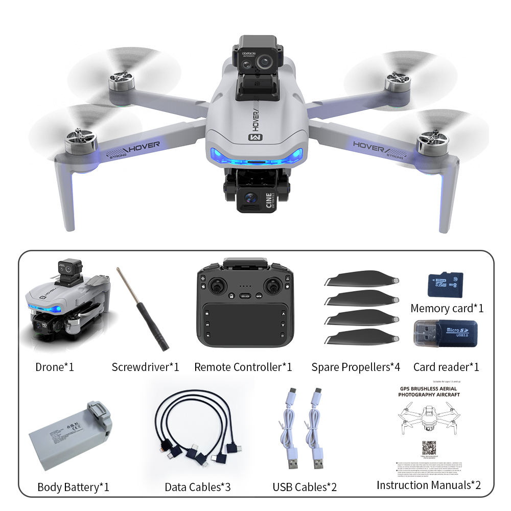 YDJ-D16Pro-Gris claro (con evitación de obstáculos)