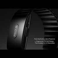 Pulsera Médica Inteligente JCVital V4 SDK APL OEM ODM con Monitor de Actividad 24H, Pulsera de Salud con Datos de Frecuencia Cardíaca, Estrés y Recuperación del Sueño