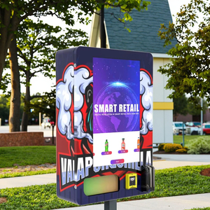 Tự dịch vụ mã thông báo pha chế thiết bị bán hàng tự động tùy chỉnh treo tường Máy bán hàng tự động cho thuốc lá với mã QR thanh toán - Product Image 2