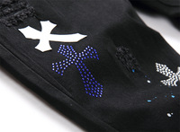 Hip Hop utilitaire Flare pantalon broderie Rivet décoration respirant brodé Patch jean haute rue ODM printemps Collection