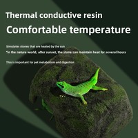 Isolation chauffante Cachette en résine pour lézards Geckos serpents-Fournitures pour reptiles et amphibiens