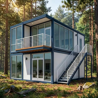 Maison conteneur modulaire préfabriquée avec panneaux isolants – Solution portable pour bureau de chantier et espace de vie