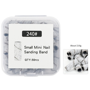 3mm <b>Mini</b> Nail <b>Drill</b> Mandrel Bits with Sanding Bands Box Small Grinding Head Accessories for Electric Nail <b>Drill</b> Manicure - Product Image 5