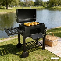 Barbecue au charbon de bois en céramique, grill sans fumée, barbecue au charbon de bois en acier inoxydable, barbecue portable, barbecues à vendre