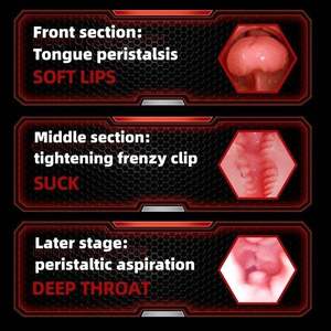 LOVE Factory Sonido inteligente Real Touch Modelo invertido Masturbador eléctrico Fuerte sensación de succión - Product Image 4
