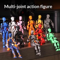 Figurine articulée Lucky 13 Robot, entièrement articulée, jouet en plastique 3D, nouveau, écologique, pour l'affichage et le jeu
