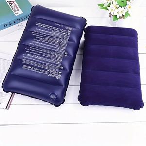 Oreiller <span class=keywords><strong>gonflable</strong></span> de <span class=keywords><strong>camping</strong></span> en PVC floqué, <span class=keywords><strong>coussin</strong></span> <span class=keywords><strong>gonflable</strong></span> d'extérieur en PVC pour la plage - Product Image 5