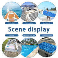 Matériau de terrasse en composite imperméable pour extérieur moderne Plate-forme de bain antidérapante Finition brossée Tapis de bateau-Mousse Eva