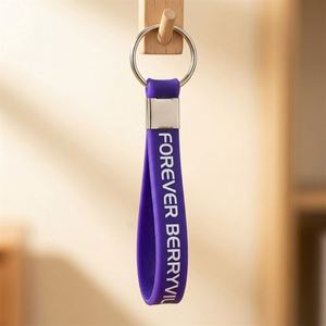 Personalized Rubber Keychain With Custom Logo Silicone Keychains for School Team <b>Spirit</b> Giveaways - Product Image 4