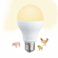 Ampoules LED Dimmables Étanche pour Éclairage Avicole 7W 3000K E27 pour Poulaillers 24V