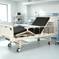 Lit médical ergonomique avec réglage séparé du dossier et des pieds pour les soins médicaux à domicile