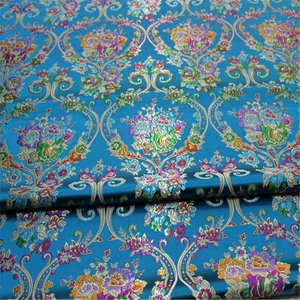 Tela de Brocado con Diseño Floral Oriental de Alta Calidad a Precio Competitivo, Novedad para Ropa y Disfraces Vintage de Dama - Product Image 3