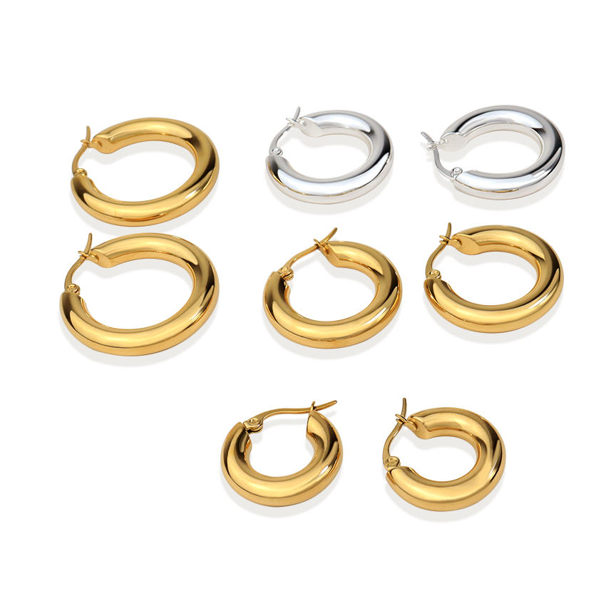 Orecchini A Cerchio Huggie In Argento Sterling Con Perle 925