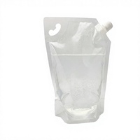 Pochette Doypack avec bec verseur 1,5 litre pour boissons gazeuses, grande capacité, en plastique recyclable, refermable, portable, impression héliogravure