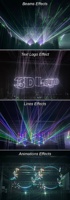 Lumière de scène laser à faisceau mobile à animation couleur pleine 10W pour DJ discothèque