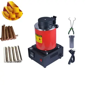 Small Portable Electric Tilting Gold Silver Metal Copper Iron Aluminum Platinum Induction Melting Smelting Furnace Automation