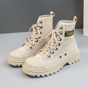 Botas Retro de Estilo Inglés al por Mayor 2026, Botas de Mujer con Plataforma, Impermeables, de Piel Sintética, para Aumentar la Estatura - Product Image 1