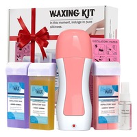 Chauffe-cire double face pour usage domestique, kit d'épilation à la cire, chauffe-cire dépilatoire