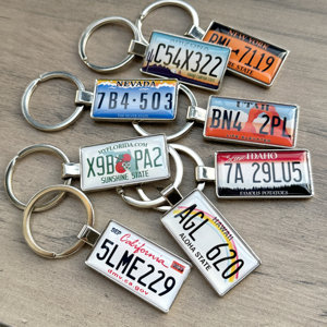 Llavero de Placa de Matrícula de Ciudad Estadounidense, Estilo Vintage, de Aleación de Zinc y Epoxi, Personalizado de Fábrica, Souvenir, Regalo Promocional, Venta al Por Mayor - Product Image 4