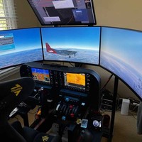 Simulador de Vuelo Interior con Silla de Juego de Aviación y Movimiento VR para Entrenamiento y Experiencia en Cabina de Vuelo