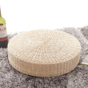 <span class=keywords><strong>Pouf</strong></span> artisanal de style japonais, couleur unie, avec design de fenêtre en baie style Bouddha, coussin <span class=keywords><strong>futon</strong></span> en paille et tapis de sol, élégant coussin de prière - Product Image 5