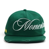 Gorras Snapback Vintage Sin Estructura de 5 Paneles con Visera Corta