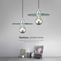 Lustre en verre, style minimaliste, vintage, mi-siècle, adapté aux salles à manger, aux salons, aux chambres à coucher, aux tables de chevet et