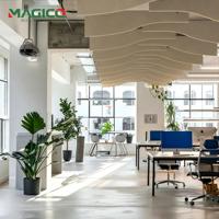 Nuages acoustiques écologiques en PET, 100 % fibres de polyester, feutres insonorisants, déflecteurs acoustiques pour projets, taille personnalisée