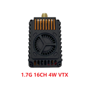 เครื่องส่งสัญญาณวิดีโอ 1.7G 16CH 4W FPV VTX พร้อมพัดลมระบายความร้อนและแผงระบายความร้อนสำหรับอุปกรณ์เสริมโดรน - Product Image 1