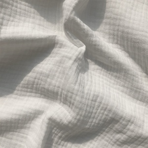 Vêtements doux pour bébé, bonne qualité, teint uni, 2 couches, tissu <span class=keywords><strong>de</strong></span> mousseline <span class=keywords><strong>de</strong></span> <span class=keywords><strong>coton</strong></span> à double <span class=keywords><strong>gaze</strong></span> par rouleau - Product Image 6