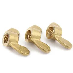 Customized Factory Metric Inch Extra Large Solid Brass Copper Butterfly Wing Nut