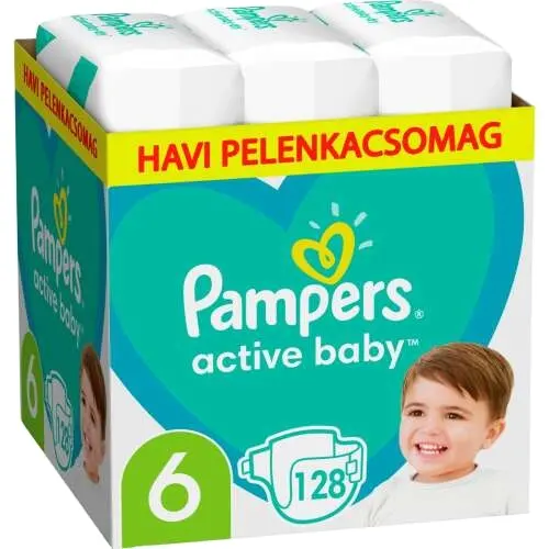 Pampers Premium Care-paquete mensual de pañales, paquete de 13-18kg, 6 UNIOR (128 piezas)