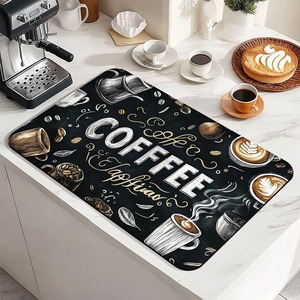 Diatomaceous Earth Kitchen Countertop <b>Mat</b> Rectangle Absorbent Coffee Machine <b>Bar</b> <b>Mat</b> Heat Insulating Placemat - Product Image 3