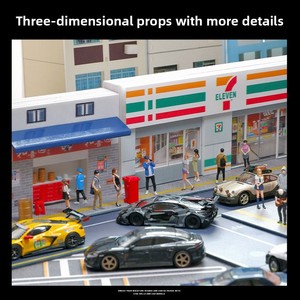 Modelo Arquitectónico Simulado de McDonald's a Escala 1:64 con Luces, Miniatura Decorativa para Escritorio - Product Image 4
