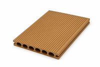 Planches de terrasse en composite WPC modernes à clipser pour l'extérieur, creuses, résistantes aux intempéries, pour jardin, terrasse, balcon (vente en gros)