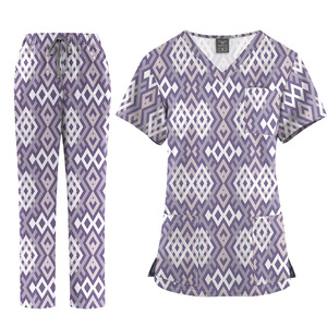 2026 New Arrival Printed Hospital Uniforms <strong>Nurse</strong> Uniform Sets for Men Women for Hospital <strong>Nurses</strong> Workwear Scrubs <strong>Outfit</strong> - Product Image 1