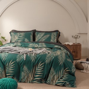 Hot Bán <span class=keywords><strong>Quilt</strong></span> Vua Kích Thước Sang Trọng Giường Bộ Đồ Giường Cho Mùa Hè 3 Pcs Phương Tây <span class=keywords><strong>Comforter</strong></span> Bộ Đồ Giường Bộ - Product Image 4