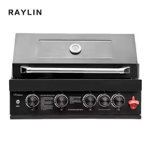 <span class=keywords><strong>Barbecue</strong></span> de table de jardin de luxe en acier inoxydable noir 304, 32 pouces, avec gaz et charbon de bois intégrés, étanche pour l'extérieur - Product Image 1