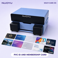 Printer Flatbed UV Ink NUOYU A4 untuk Kartu ID, Kartu PVC, Kartu Keanggotaan, dengan Head XP600, Lebar Cetak 200-300mm, 1440dpi, 5 Warna KCMYW