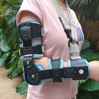 Férula de codo articulada ROM ajustable, estabilizador postoperatorio para reparaciones de ligamentos y tendones, recuperación de lesiones en el brazo, certificado CE