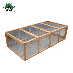 Wooden Chicken Coop Outdoor China Factory Small Animal Cage Hen Poultry Ark With Fence