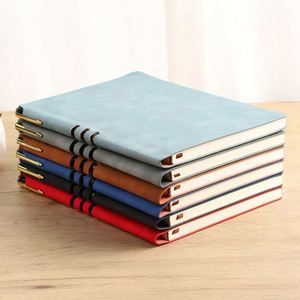 Custom Business A5 <b>Notebook</b> <b>Set</b> with Pen & Gift Box High-End Leather Cover Printed Style Personalized Logo - Product Image 2