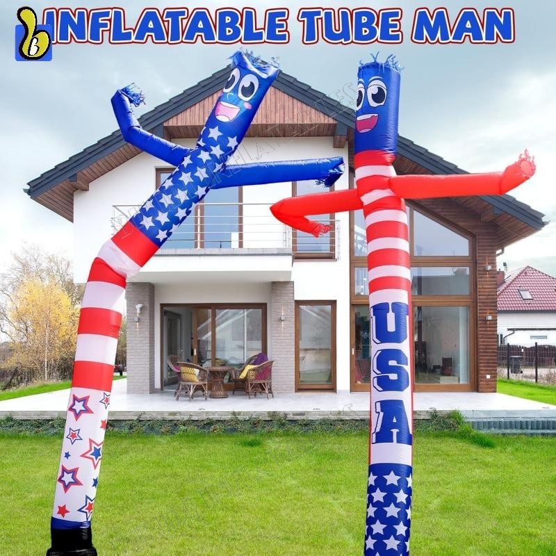 MOUNTO 8ft Inflatable Tube Man Replacement - Green Wacky Waving Dancer (Blower Not Included)