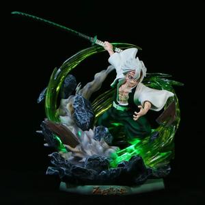 Figurine d'action Demon Slayer Série Hashira <span class=keywords><strong>Shinazugawa</strong></span> <span class=keywords><strong>Sanemi</strong></span> 30CM en PVC, jouet de collection, figurine d'anime, statue de scène, peut émettre de la lumière - Product Image 2