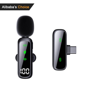 30h Mini Mic không dây với trường hợp sạc, 3-Level giảm tiếng ồn không dây Lavalier <span class=keywords><strong>Microphone</strong></span> - Product Image 2