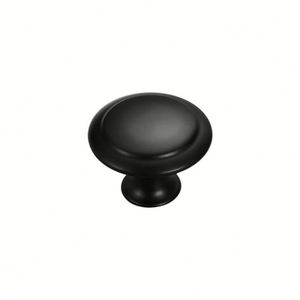 Door <b>Knob</b> <b>for</b> Window Single Hole Black Alloy Handle <b>for</b> Kitchen <b>Dresser</b> Cabinet Wardrobe Drawers Modern Minimalist Design - Product Image 1